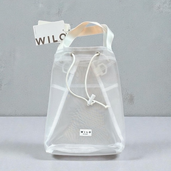Wilo The Label Handbags - Wilo White Transparent Tote Bag